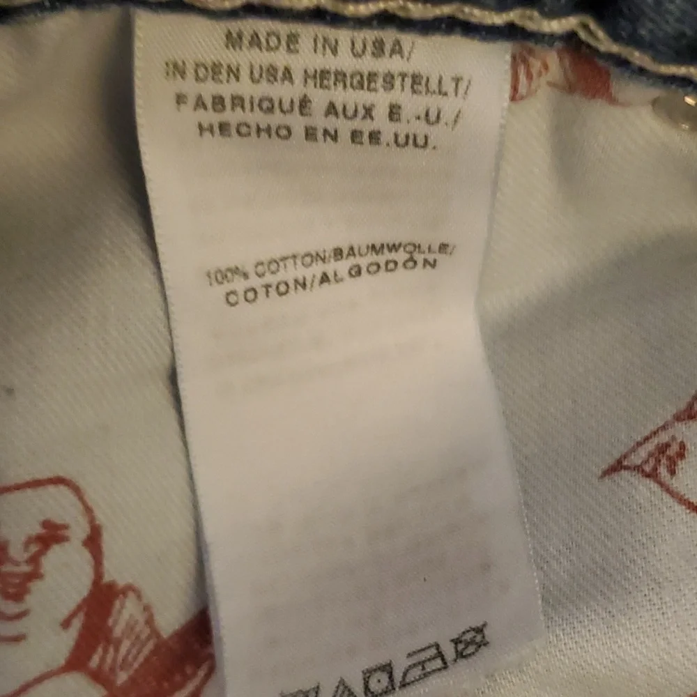 True Religion Jeans Straight with Flap Pockets Size 36